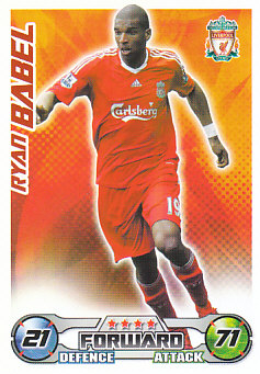 Ryan Babel Liverpool 2008/09 Topps Match Attax #160